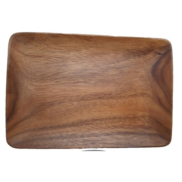 Pacific Merchants Acaciaware wood tray 10"X7" rectangular decor Philippines - Picture 1 of 4